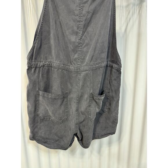 Fat Face Shortie Tencel Romper Pocketed Playsuit - Black Size 8 - Picture 2 of 3